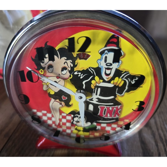 Vintage 'Old Fashioned' Red Betty Boop Alarm Clock 1983 WORKS - Picture 5 of 13